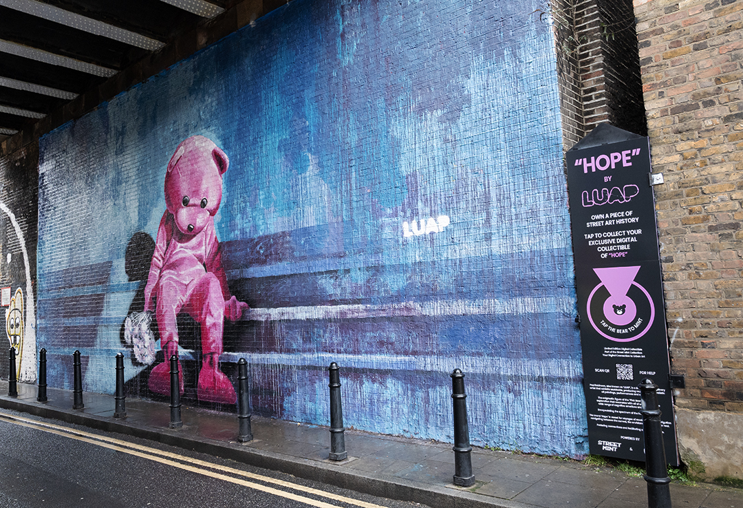 First mintable NFT street art in Shoreditch